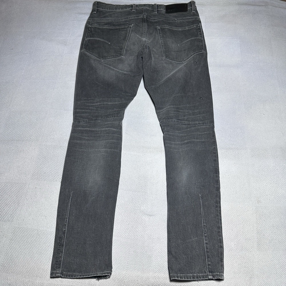 G-Star RAW Citishield 3D Slim Tapered Jeans 33x32 Black Wash Denim Button Fly - Picture 7 of 16